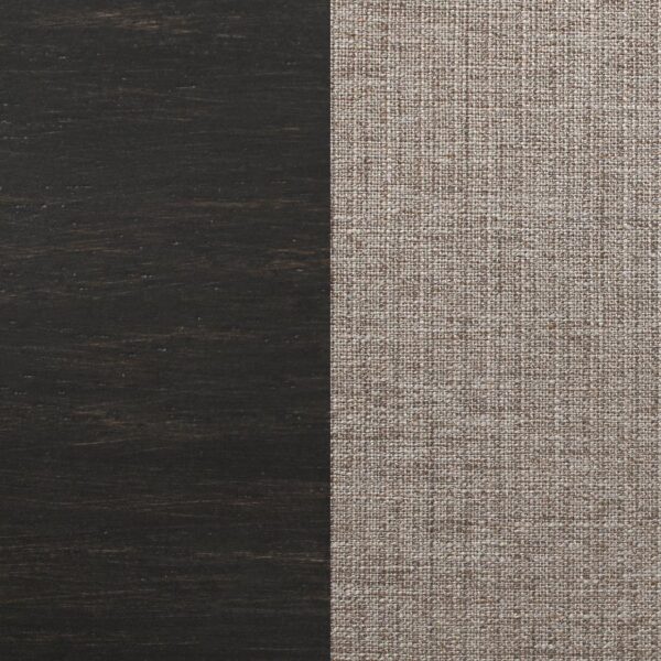 Bridget Fabric Upholstered Dining Bench Stone and Charcoal