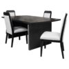 Brookmead 5-piece Extension Leaf Dining Table Set Black