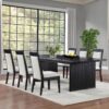 Brookmead 7-piece Extension Leaf Dining Table Set Black