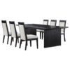 Brookmead 7-piece Extension Leaf Dining Table Set Black