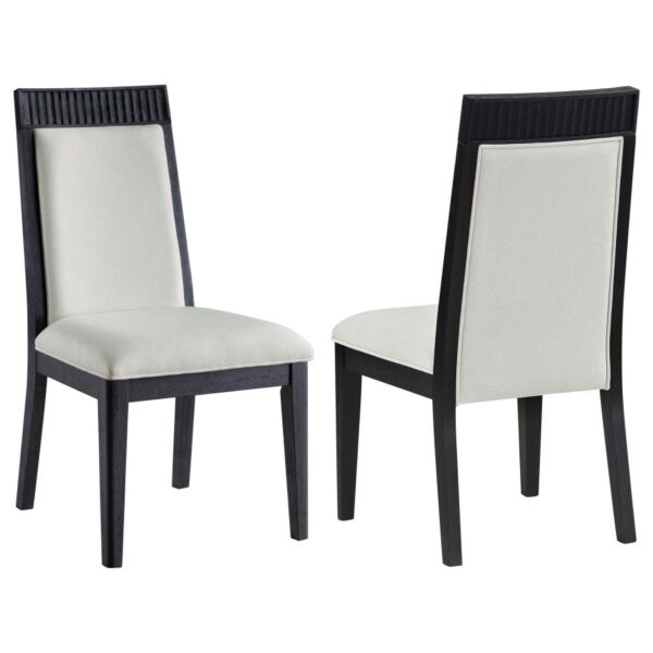 Brookmead Dining Side Chair Ivory and Black (Set of 2)