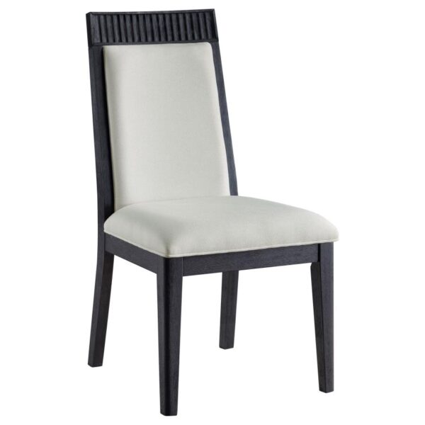Brookmead Dining Side Chair Ivory and Black (Set of 2)