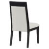 Brookmead Dining Side Chair Ivory and Black (Set of 2)