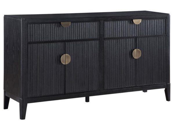 Brookmead 4-door Sideboard Buffet Storage Cabinet Black