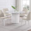 Carissa Upholstered Dining Side Chair Beige (Set of 2)