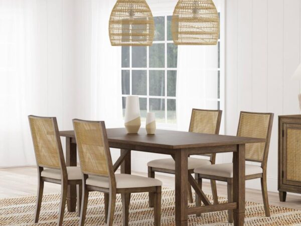 Matisse 5-piece Rectangular Dining Table Set Light Brown