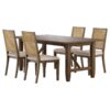 Matisse 5-piece Rectangular Dining Table Set Light Brown