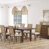 Matisse 7-piece Rectangular Dining Table Set Light Brown
