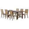 Matisse 7-piece Rectangular Dining Table Set Light Brown