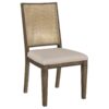 Matisse Woven Rattan Back Dining Side Chair Brown (Set of 2)