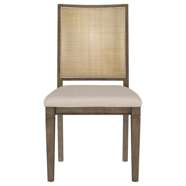 Matisse Woven Rattan Back Dining Side Chair Brown (Set of 2)