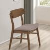 Dortch Dining Side Chair Walnut and Brown (Set of 2)