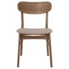 Dortch Dining Side Chair Walnut and Brown (Set of 2)
