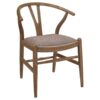 Dinah Wood Wishbone Dining Side Chair Walnut (Set of 2)