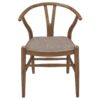 Dinah Wood Wishbone Dining Side Chair Walnut (Set of 2)