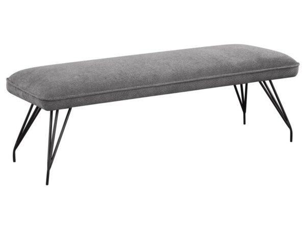 Dodson Fabric Upholstered Dining Bench Grey