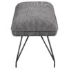 Dodson Fabric Upholstered Dining Bench Grey