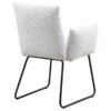 Ackland Upholstered Dining Arm Chair Light Grey (Set of 2)
