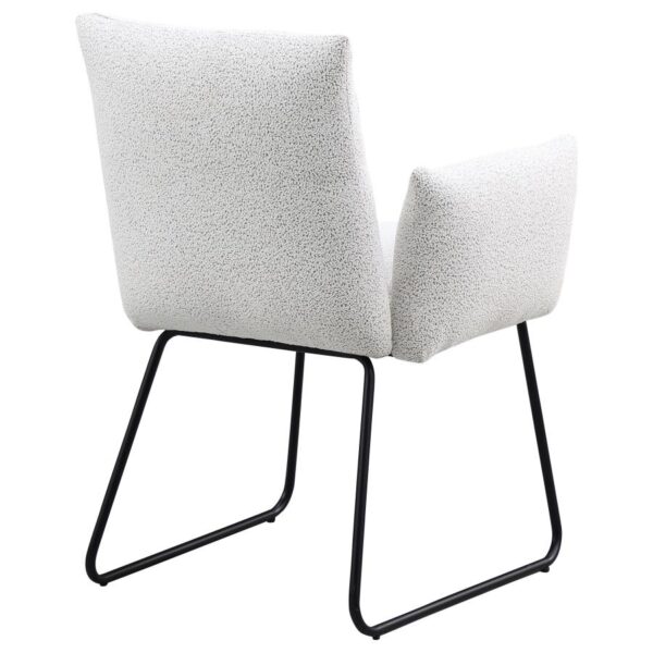 Ackland Upholstered Dining Arm Chair Light Grey (Set of 2)