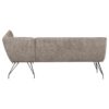 Dodson Fabric Upholstered L-Shaped Nook Dining Bench Taupe