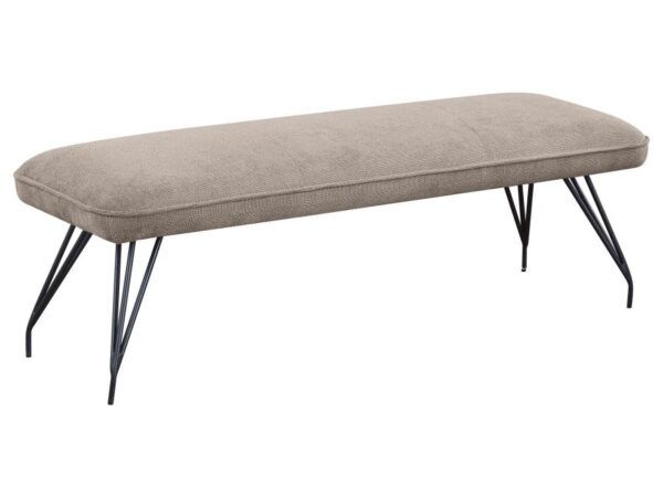 Dodson Fabric Upholstered Dining Bench Taupe