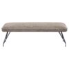 Dodson Fabric Upholstered Dining Bench Taupe