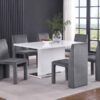 Tordera Velvet Upholstered Dining Side Chair Grey (Set of 2)