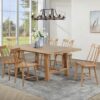 Middleton 7-piece Extension Leaf Dining Set Natural Brown