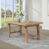 Middleton 76-inch Extension Leaf Dining Table Natural Brown