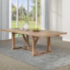 Middleton 106-inch Extension Leaf Dining Table Natural Brown