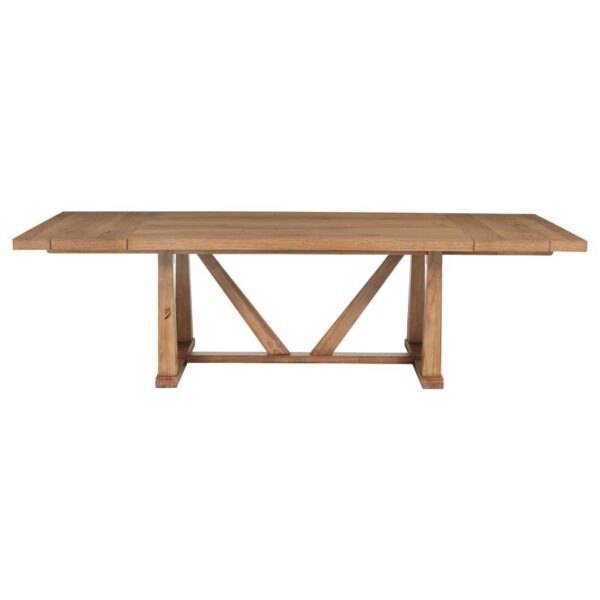 Middleton 106-inch Extension Leaf Dining Table Natural Brown