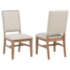 Middleton Upholstered Dining Side Chair Beige (Set of 2)