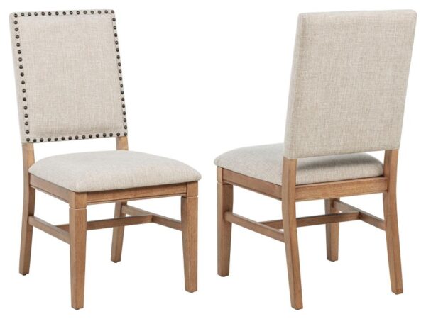 Middleton Upholstered Dining Side Chair Beige (Set of 2)