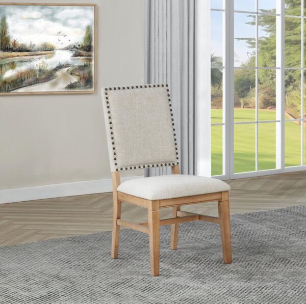 Middleton Upholstered Dining Side Chair Beige (Set of 2)