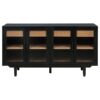 Middleton 4-door Sideboard Server with Dual Drawers Black