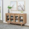 Middleton 4-door Sideboard Server with Dual Drawers Natural