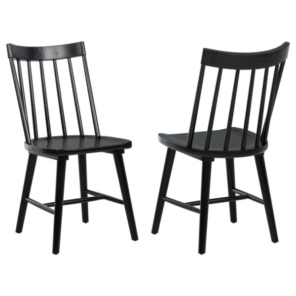 Middleton Solid Wood Dining Side Chair Black (Set of 2)