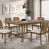Crestmore 7-piece Rectangular Dining Table Set Walnut