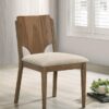 Crestmore Dining Chair Upholstered Seat Walnut (Set of 2)
