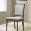 Onslow Upholstered Dining Side Chair Dark Brown (Set of 2)