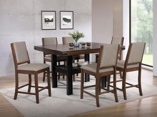 Patterson 7-piece Counter Height Dining Set Mango Oak