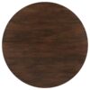 Everton 5-piece Round 53-inch Dining Table Set Dark Walnut