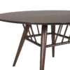 Everton 5-piece Round 53-inch Dining Table Set Dark Walnut