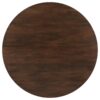 Everton Round 53-inch Wood Dining Table Dark Walnut