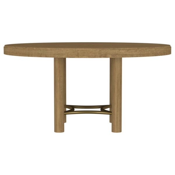 Arini 60-inch Round Wood Dining Room Table Sand Wash