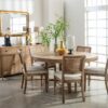 Arini 60-inch Round Wood Dining Room Table Sand Wash