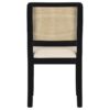 Arini Rattan Cane Dining Side Chair Black (Set of 2)