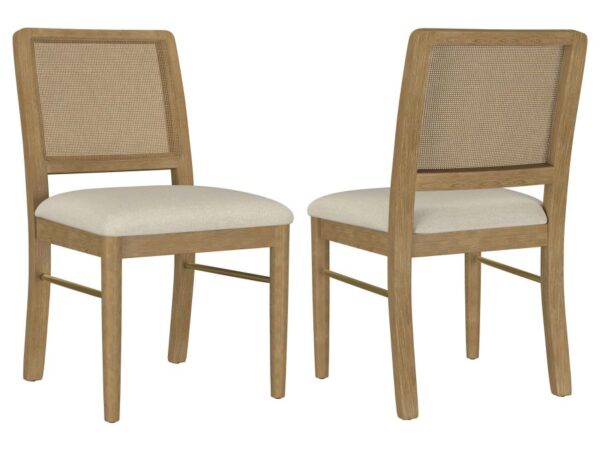 Arini Rattan Cane Dining Side Chair Sand Wash (Set of 2)