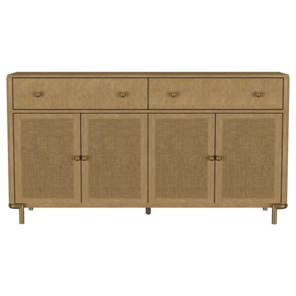 Arini 2-drawer Cane Door Dining Sideboard Server Sand Wash