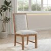 Bruner Upholstered Side Chair Natural Brown (Set of 2)